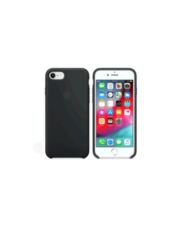 Silicone Case para Iphone 7/8 + Vidrio (Color Negro)