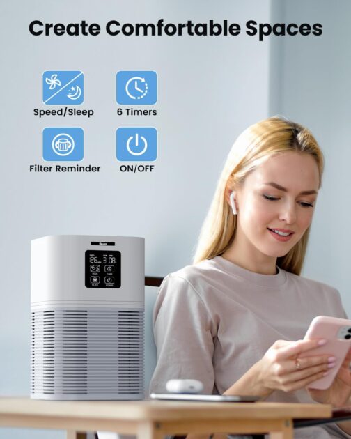 Purificador de aire VEWIOR para habitación - Imagen 5
